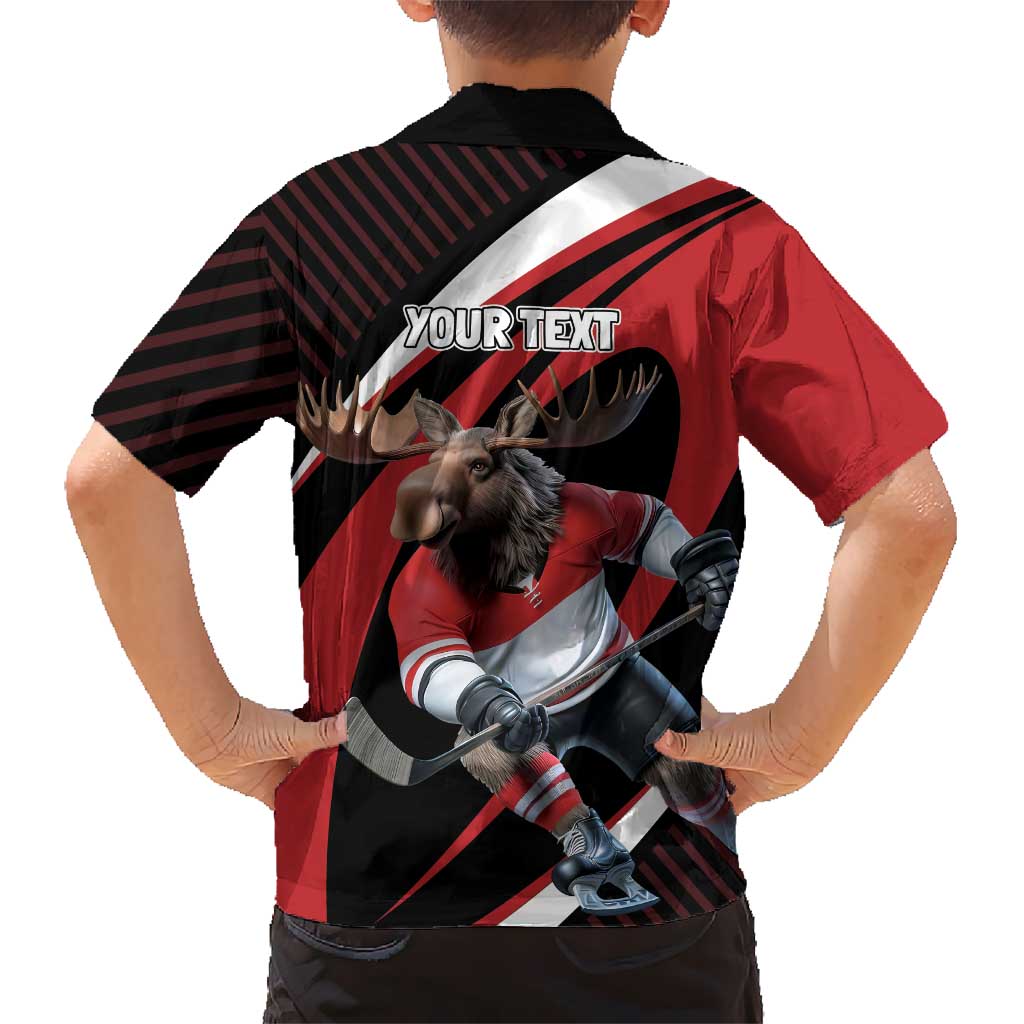 Canada Hockey Personalized Kid Hawaiian Shirt Go Canada Go