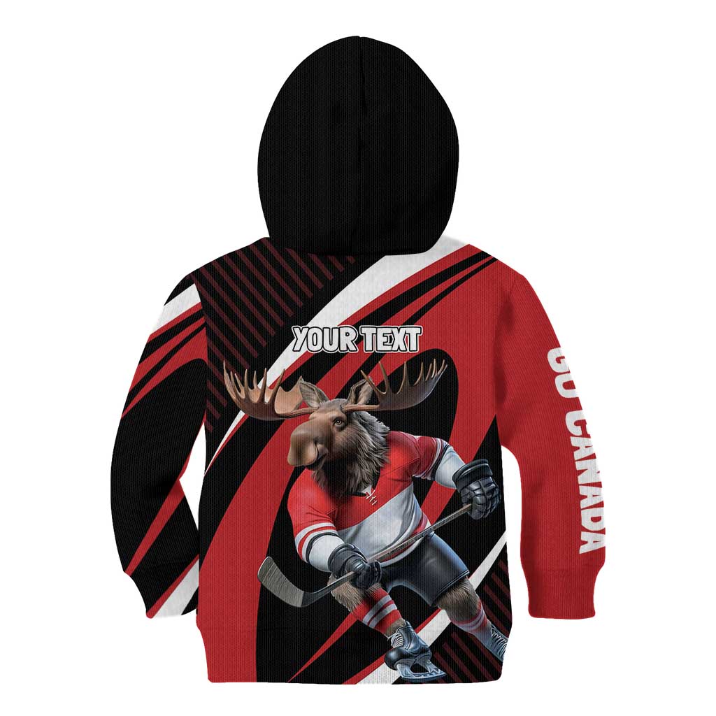 Canada Hockey Personalized Kid Hoodie Go Canada Go
