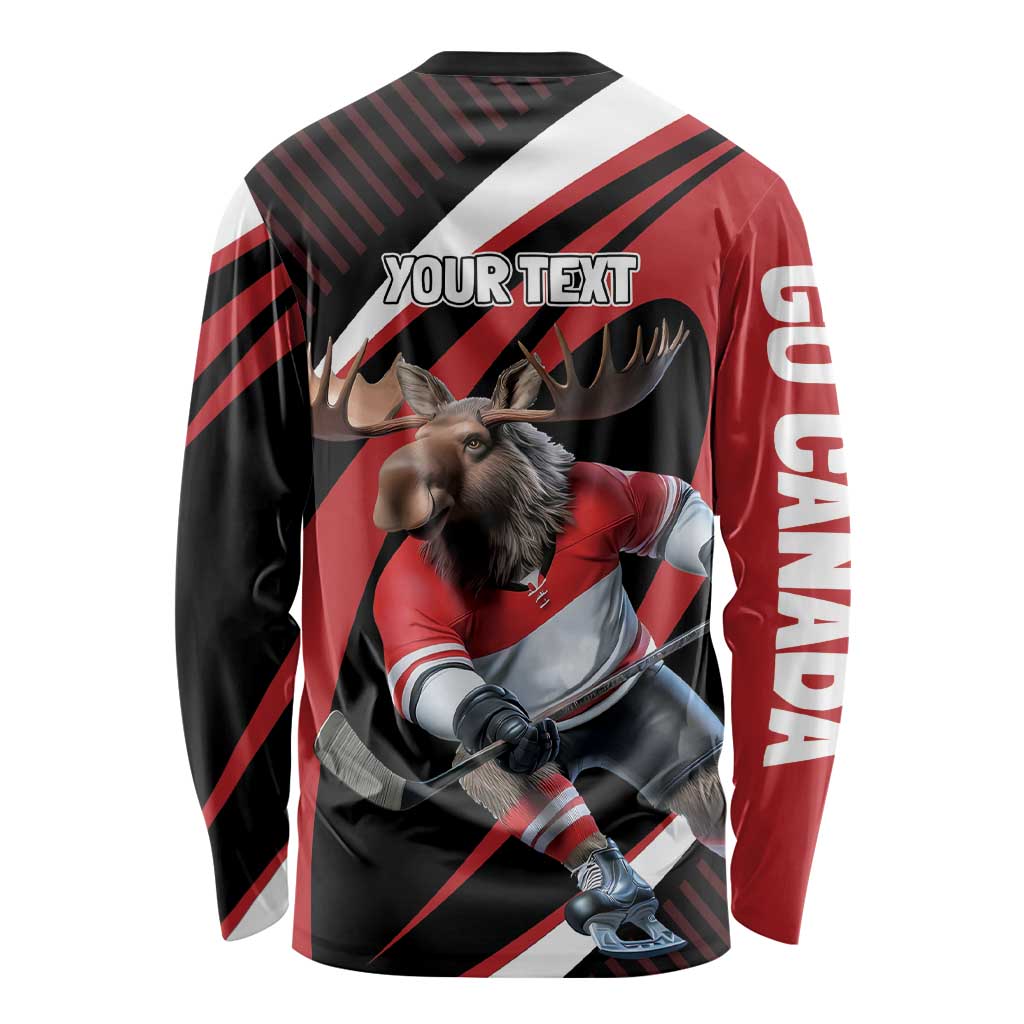Canada Hockey Personalized Long Sleeve Shirt Go Canada Go