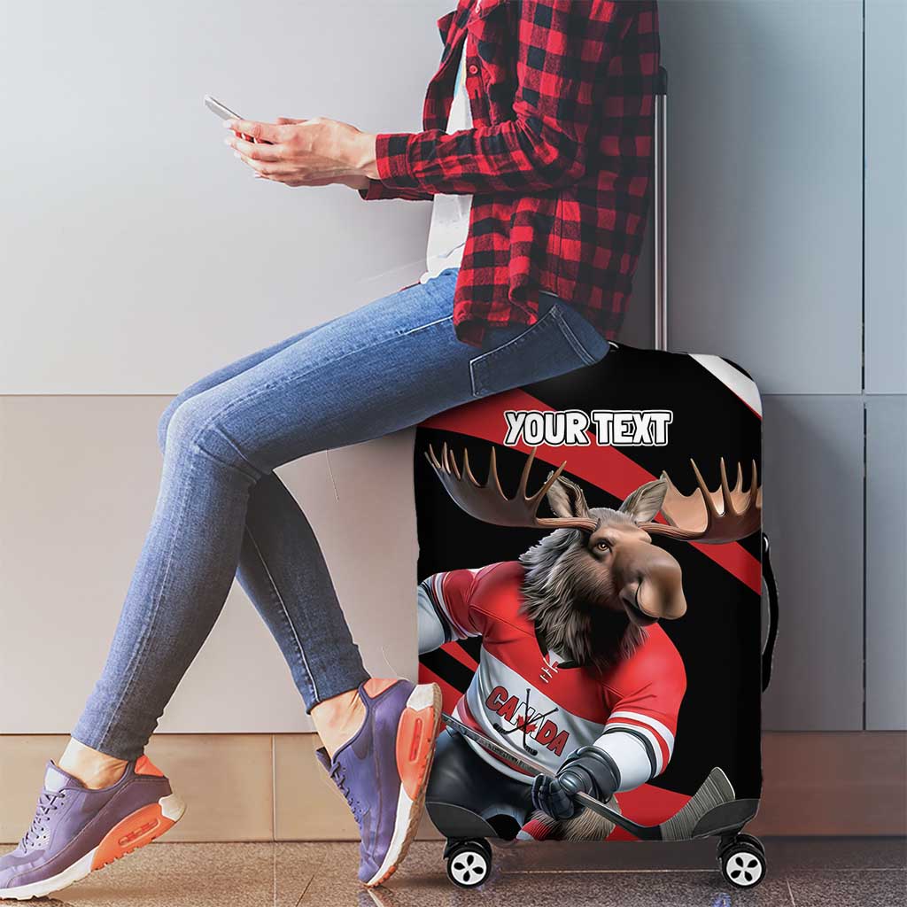 Canada Hockey Personalized Luggage Cover Go Canada Go