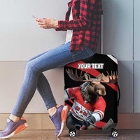 Canada Hockey Personalized Luggage Cover Go Canada Go