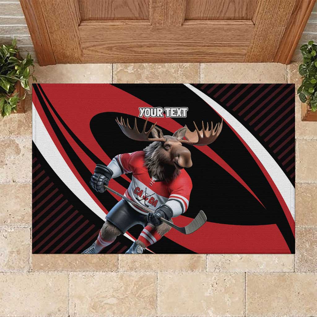 Canada Hockey Personalized Rubber Doormat Go Canada Go