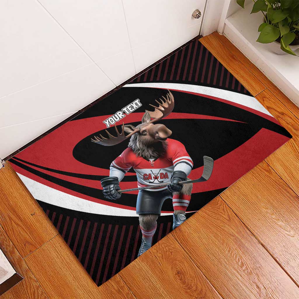 Canada Hockey Personalized Rubber Doormat Go Canada Go