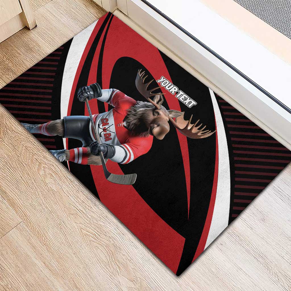 Canada Hockey Personalized Rubber Doormat Go Canada Go