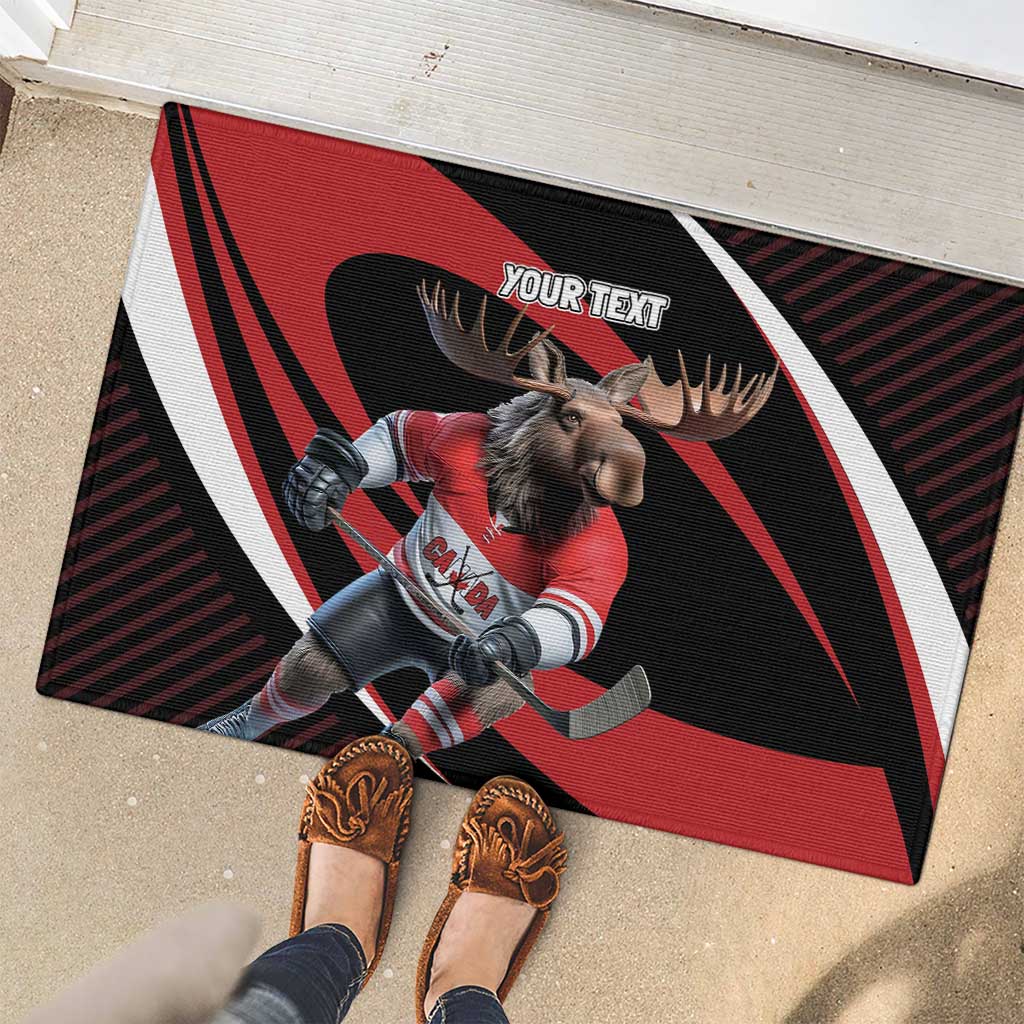 Canada Hockey Personalized Rubber Doormat Go Canada Go