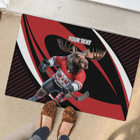 Canada Hockey Personalized Rubber Doormat Go Canada Go