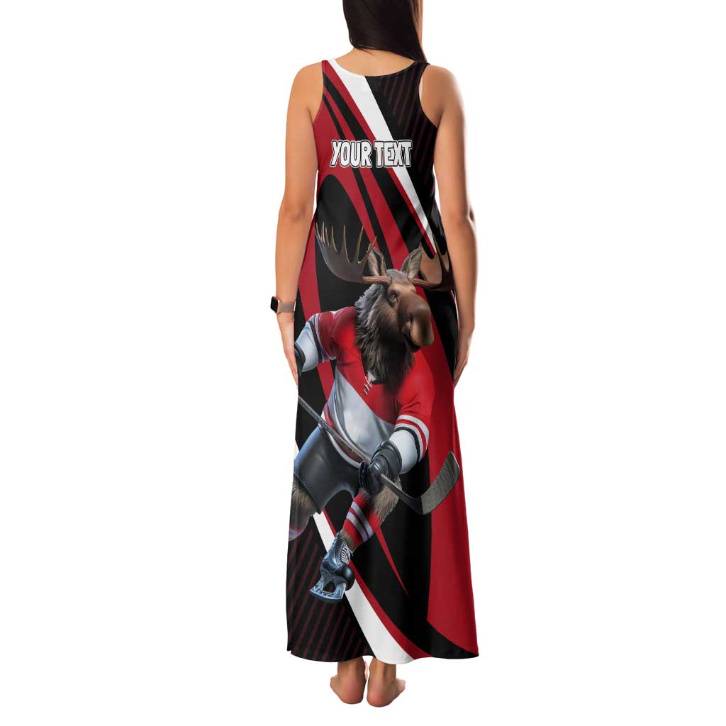Canada Hockey Personalized Tank Maxi Dress Go Canada Go