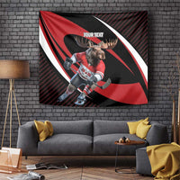 Canada Hockey Personalized Tapestry Go Canada Go
