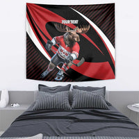 Canada Hockey Personalized Tapestry Go Canada Go