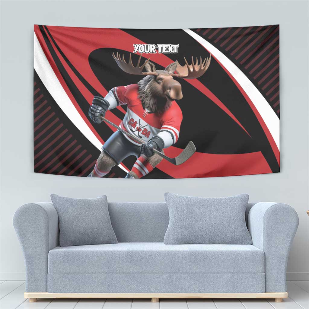 Canada Hockey Personalized Tapestry Go Canada Go