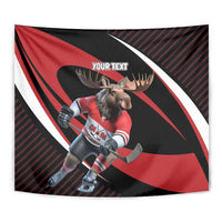 Canada Hockey Personalized Tapestry Go Canada Go