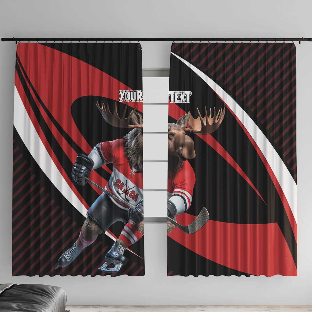 Canada Hockey Personalized Window Curtain Go Canada Go