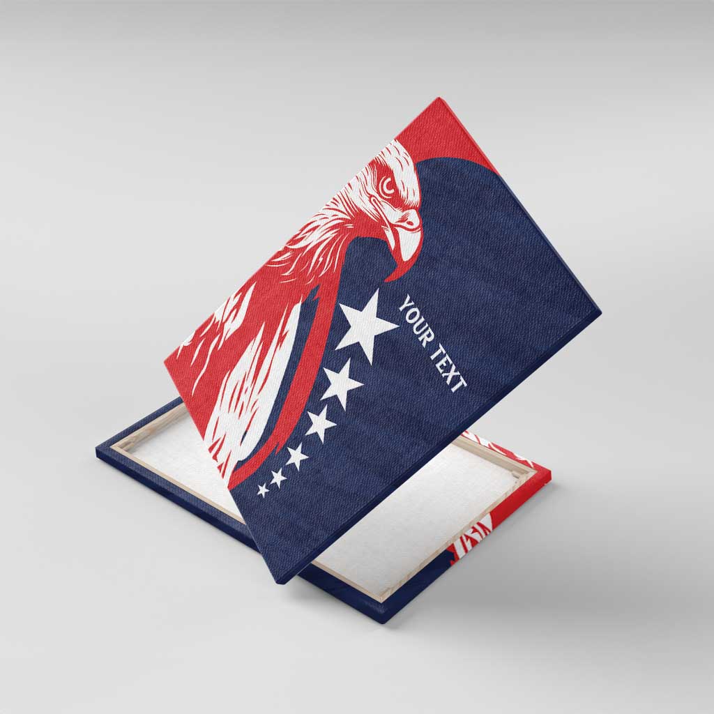 USA Hockey Personalized Eagle Canvas Wall Art Shoot For The Stars