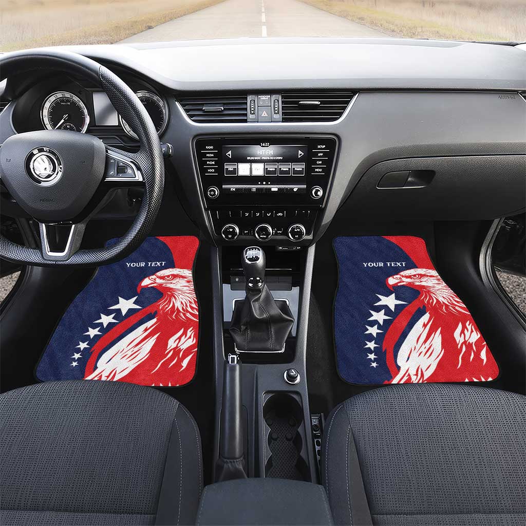 USA Hockey Personalized Eagle Car Mats Shoot For The Stars