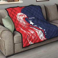 USA Hockey Personalized Eagle Quilt Shoot For The Stars