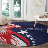 USA Hockey Personalized Eagle Round Carpet Shoot For The Stars