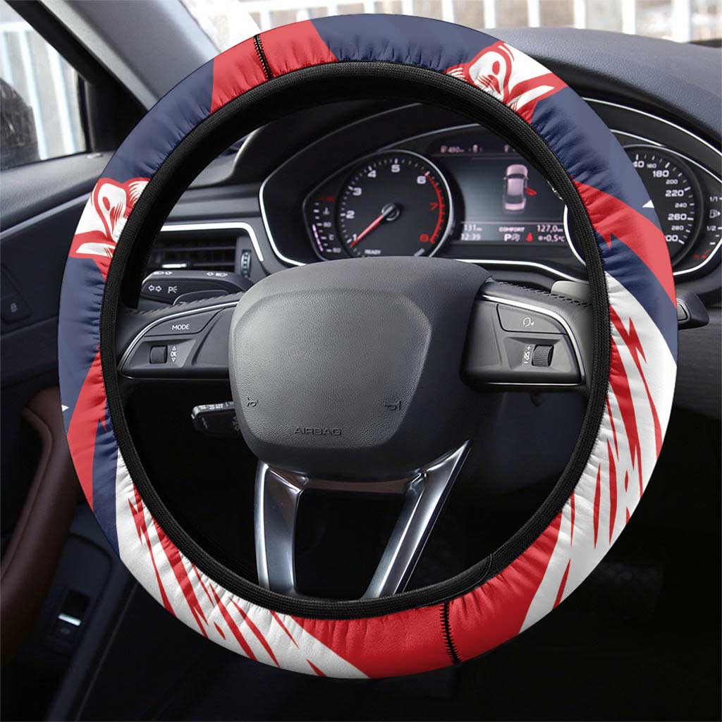 USA Hockey Eagle Steering Wheel Cover Shoot For The Stars