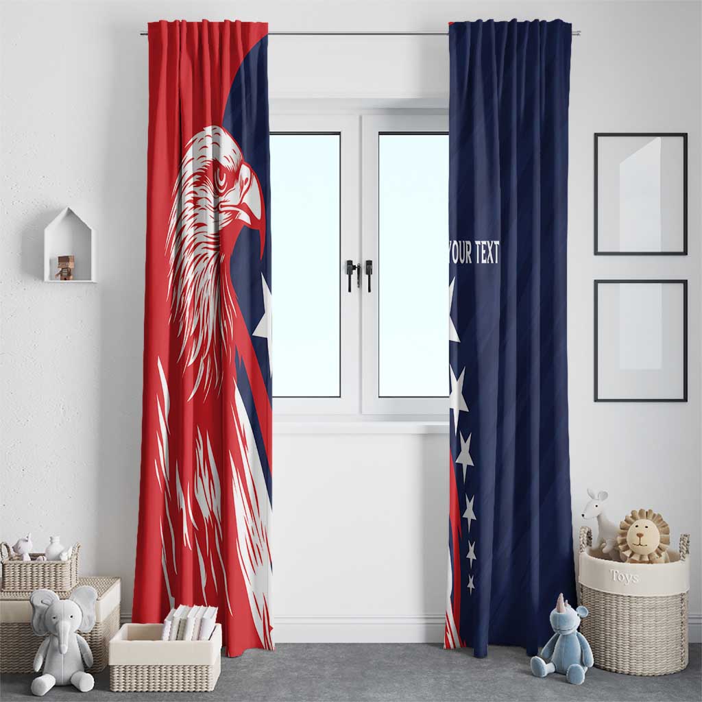 USA Hockey Personalized Eagle Window Curtain Shoot For The Stars