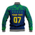 Personalised Brazil Football Baseball Jacket Women's WC 2023 Selecao LT7 - Wonder Print Shop