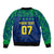 Personalised Brazil Football Bomber Jacket Women's WC 2023 Selecao LT7 - Wonder Print Shop