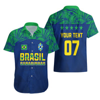 Personalised Brazil Football Hawaiian Shirt Women's WC 2023 Selecao - Wonder Print Shop