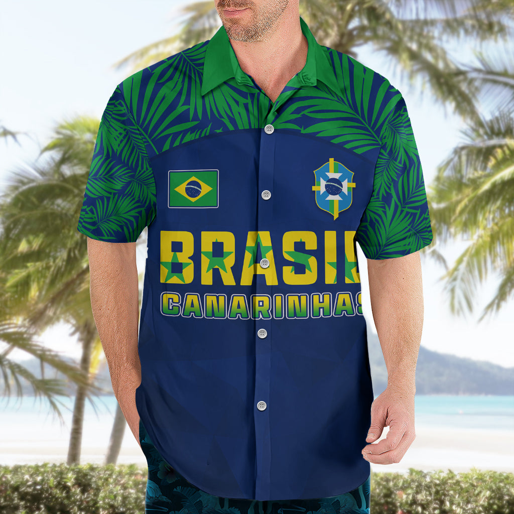 Personalised Brazil Football Hawaiian Shirt Women's WC 2023 Selecao - Wonder Print Shop