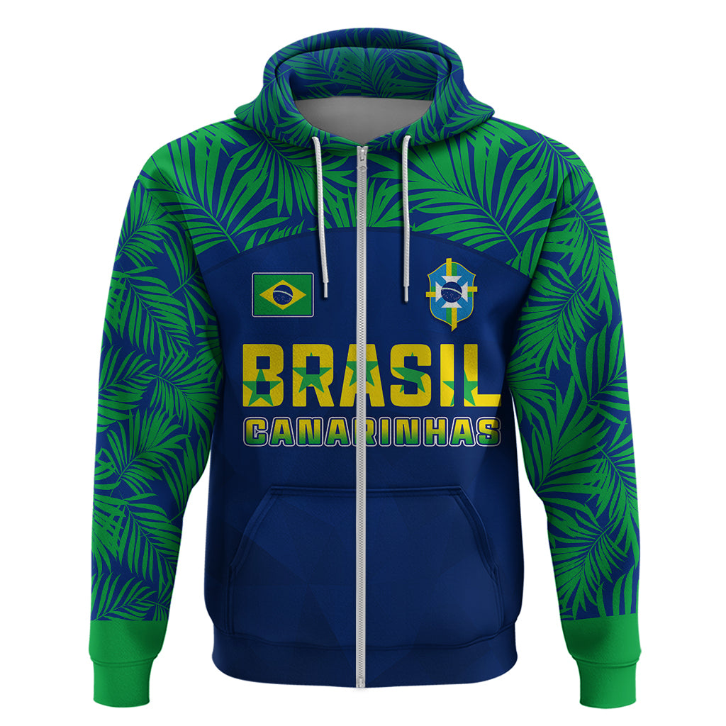 Personalised Brazil Football Hoodie Women's WC 2023 Selecao - Wonder Print Shop