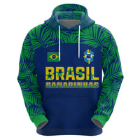 Personalised Brazil Football Hoodie Women's WC 2023 Selecao - Wonder Print Shop