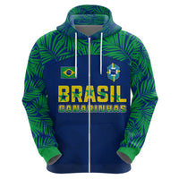 Personalised Brazil Football Hoodie Women's WC 2023 Selecao - Wonder Print Shop