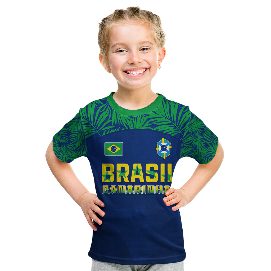 Personalised Brazil Football Kid T Shirt Women's WC 2023 Selecao - Wonder Print Shop