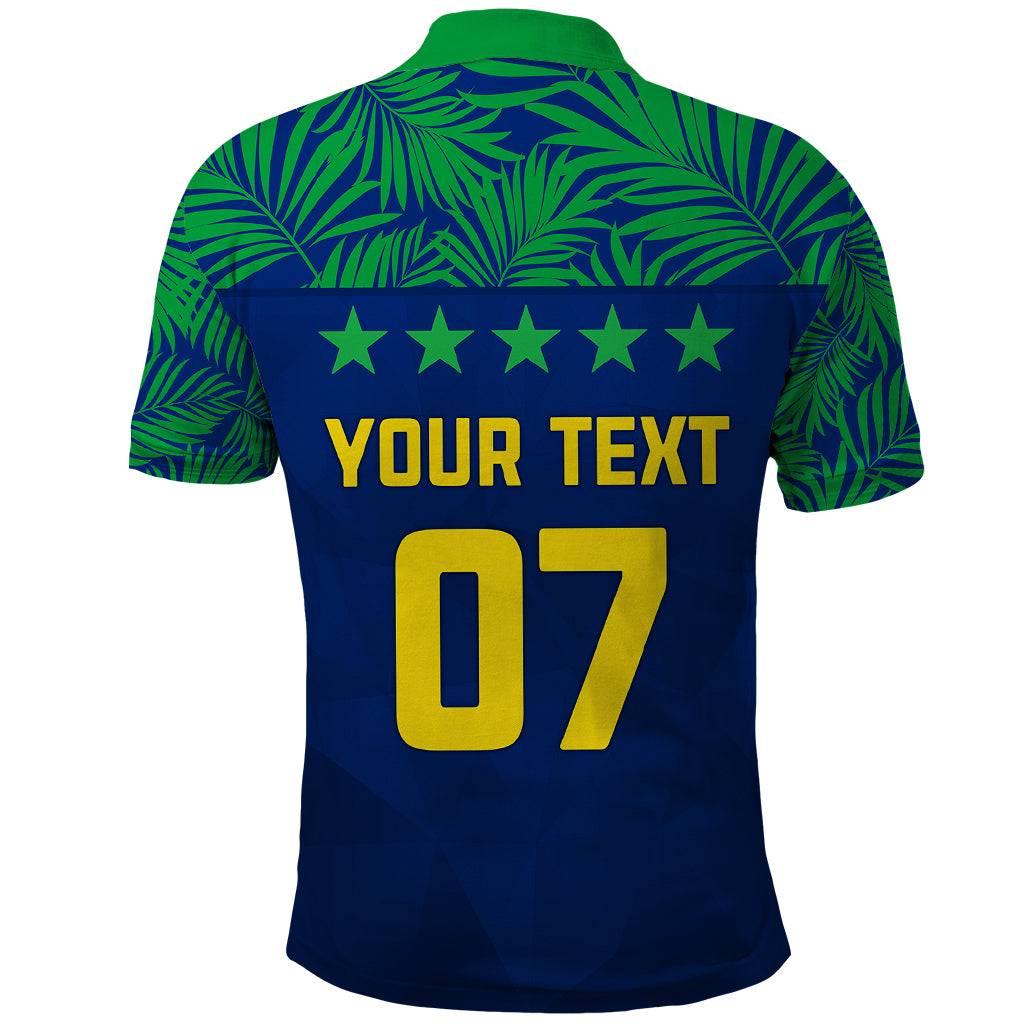 Personalised Brazil Football Polo Shirt Women's WC 2023 Selecao - Wonder Print Shop
