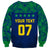 Personalised Brazil Football Sweatshirt Women's WC 2023 Selecao - Wonder Print Shop