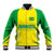 Personalised Brazil Football Baseball Jacket Women's WC 2023 Canarinhas LT7 - Wonder Print Shop