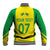 Personalised Brazil Football Baseball Jacket Women's WC 2023 Canarinhas LT7 - Wonder Print Shop