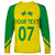 Personalised Brazil Football Long Sleeve Shirt Women's WC 2023 Canarinhas - Wonder Print Shop