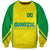 Personalised Brazil Football Sweatshirt Women's WC 2023 Canarinhas - Wonder Print Shop