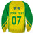 Personalised Brazil Football Sweatshirt Women's WC 2023 Canarinhas - Wonder Print Shop
