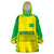 Personalised Brazil Football Wearable Blanket Hoodie Women's WC 2023 Canarinhas - Wonder Print Shop