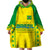 Personalised Brazil Football Wearable Blanket Hoodie Women's WC 2023 Canarinhas - Wonder Print Shop