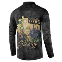 Pray for Texas Button Sweatshirt Hill Country Strong - Wonder Print Shop