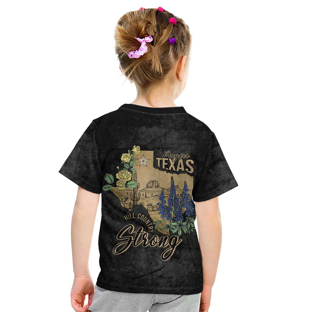 Pray for Texas Kid T Shirt Hill Country Strong - Wonder Print Shop