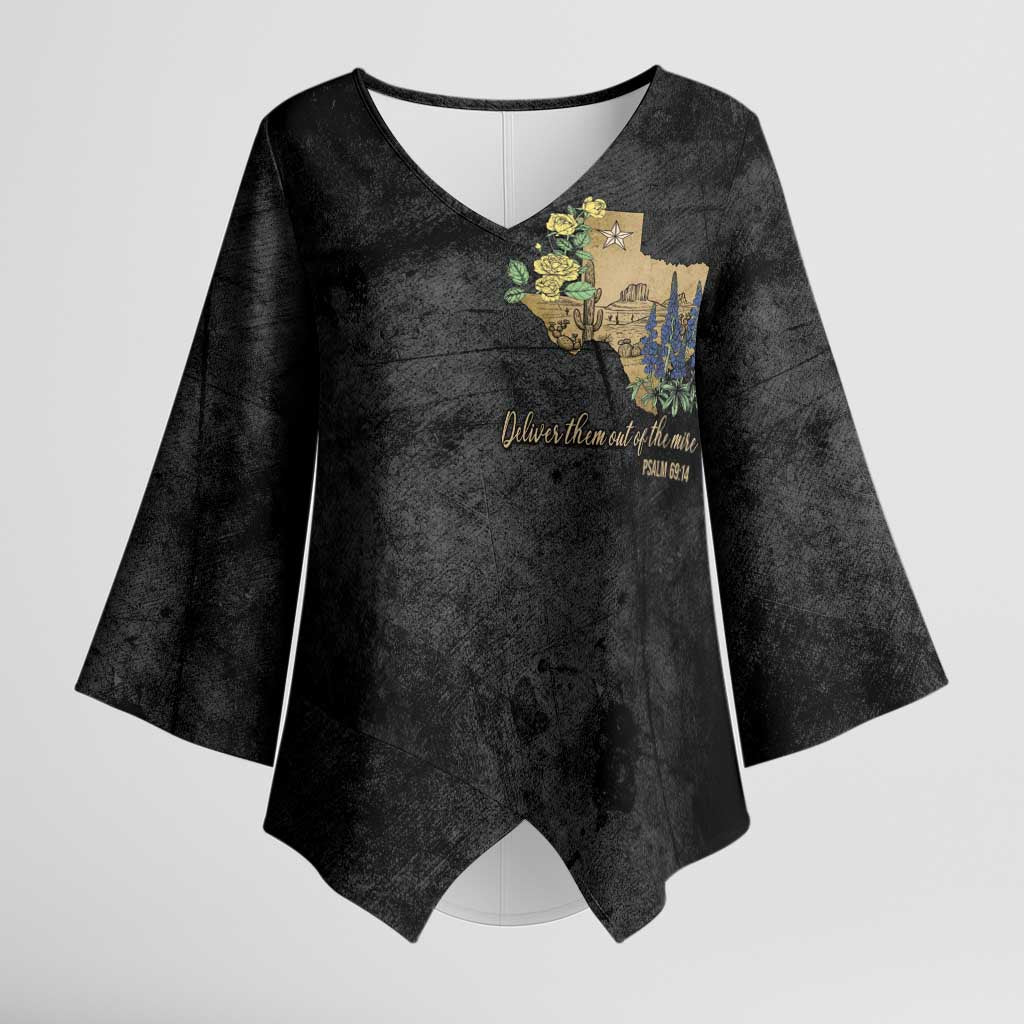 Pray for Texas Kimono Sleeve Blouse Hill Country Strong - Wonder Print Shop