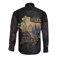 Pray for Texas Long Sleeve Button Shirt Hill Country Strong - Wonder Print Shop