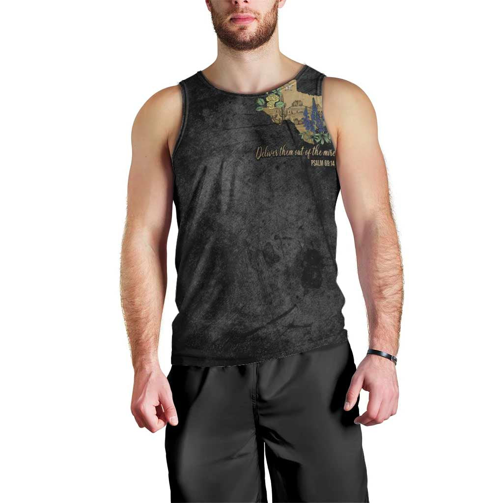 Pray for Texas Men Tank Top Hill Country Strong - Wonder Print Shop