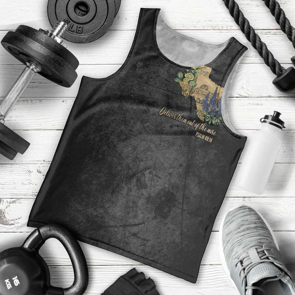 Pray for Texas Men Tank Top Hill Country Strong - Wonder Print Shop