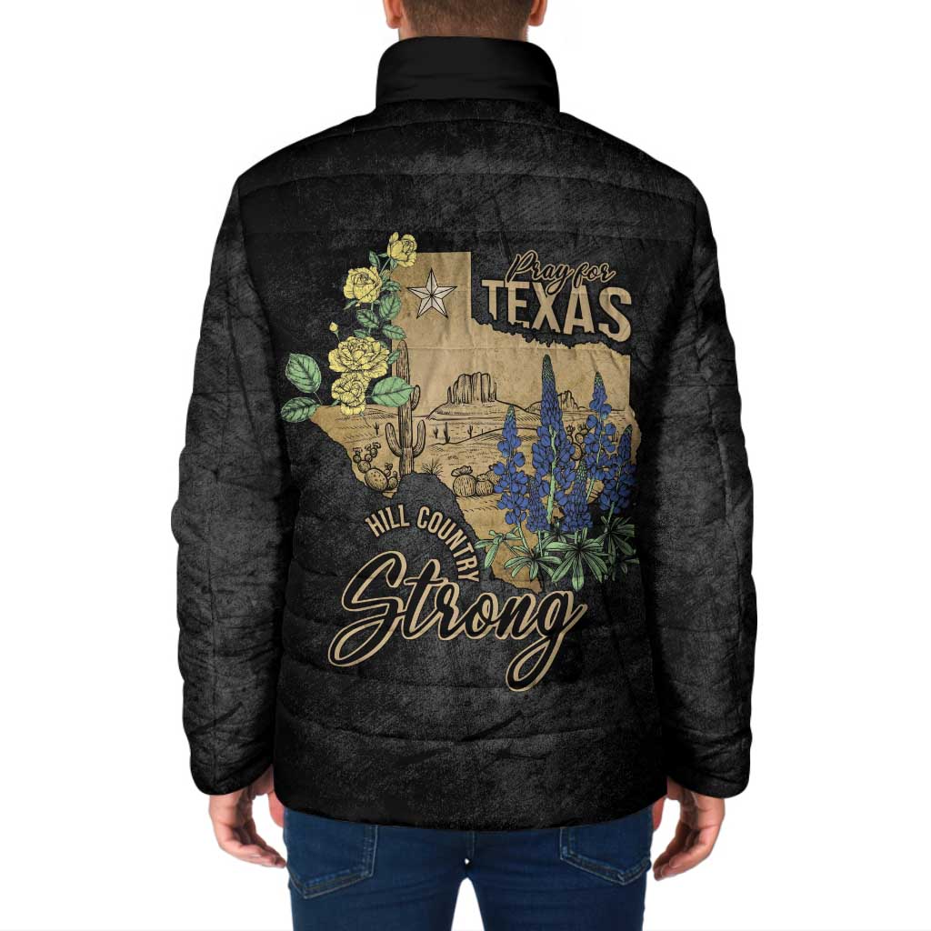 Pray for Texas Padded Jacket Hill Country Strong - Wonder Print Shop