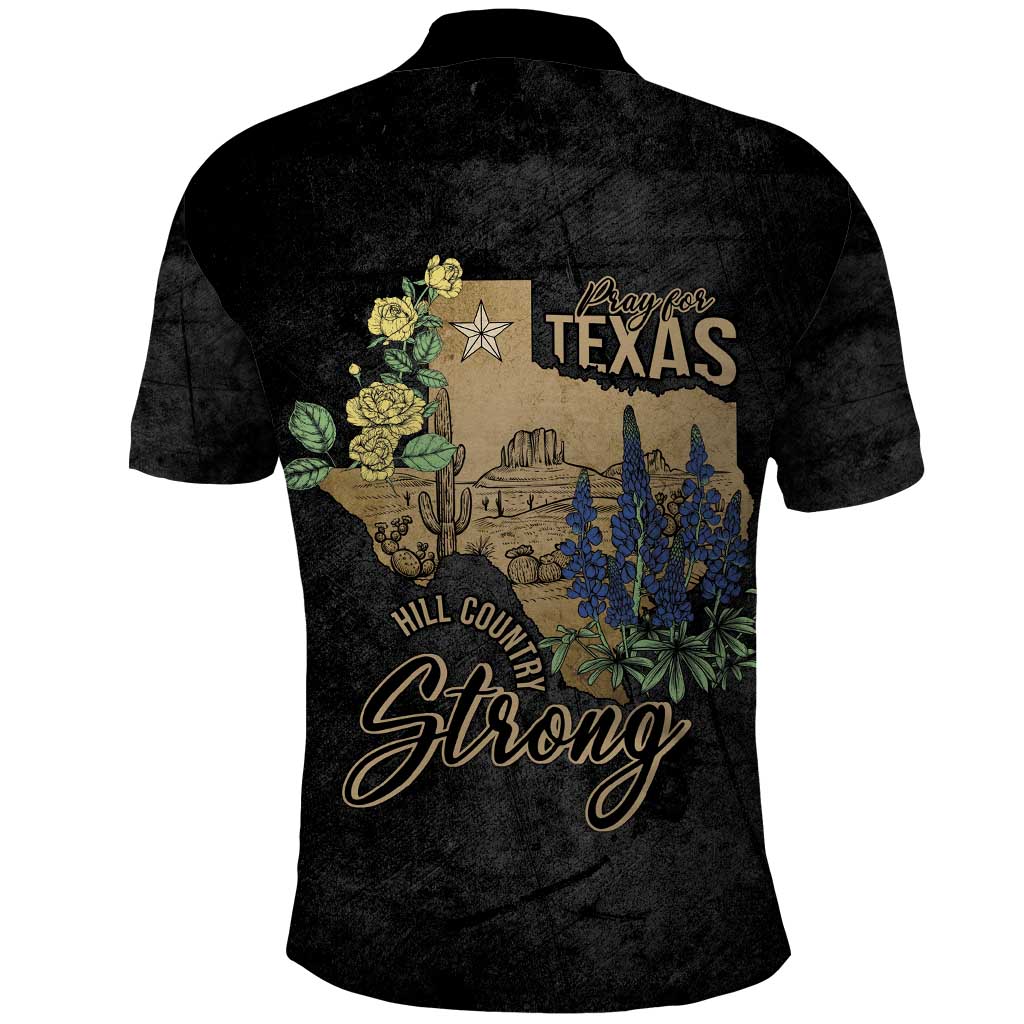 Pray for Texas Polo Shirt Hill Country Strong - Wonder Print Shop
