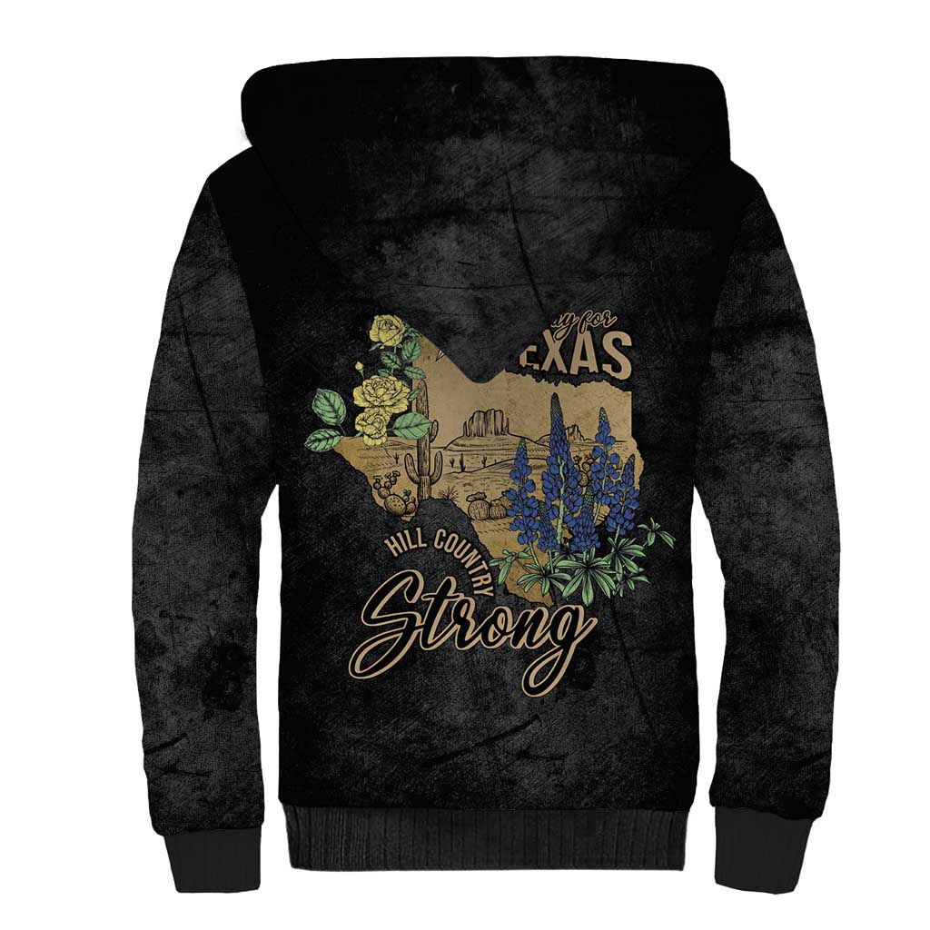 Pray for Texas Sherpa Hoodie Hill Country Strong - Wonder Print Shop