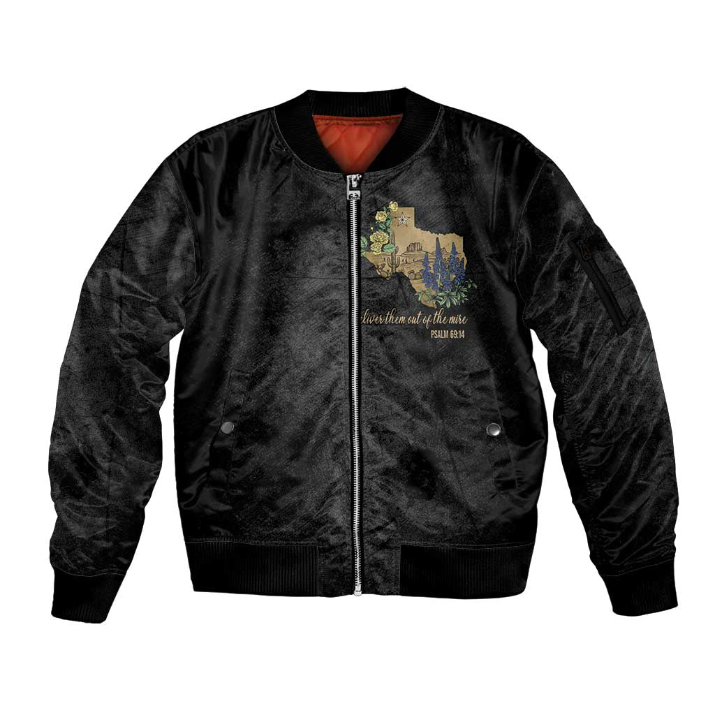 Pray for Texas Sleeve Zip Bomber Jacket Hill Country Strong - Wonder Print Shop