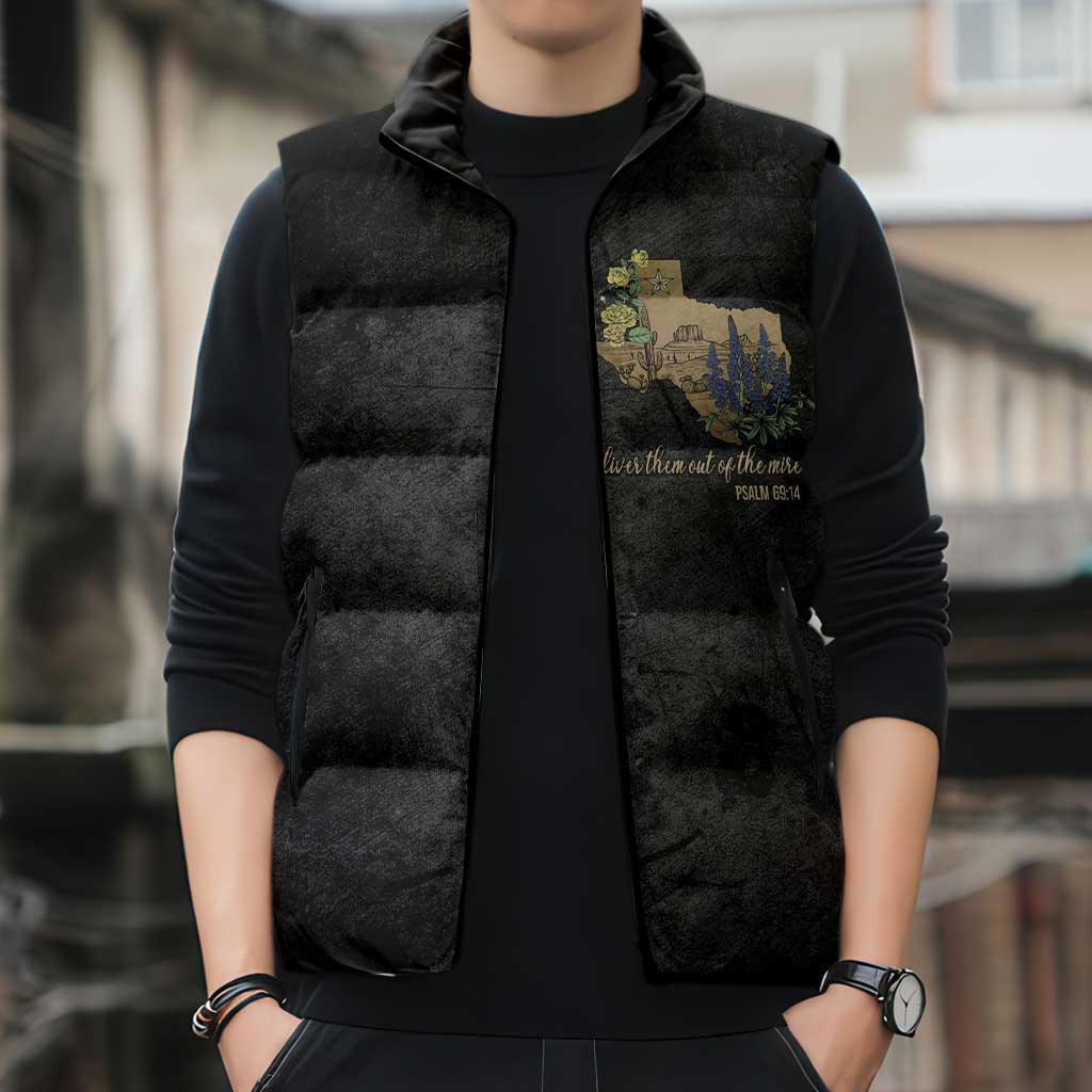 Pray for Texas Sleeveless Puffer Jacket Hill Country Strong - Wonder Print Shop